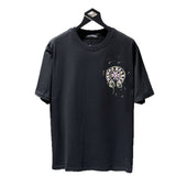 Ch hip-hop t shirts ch kevin hand-painted scratched pulp short-sleeved loosecasualpure cotton american heavy weight