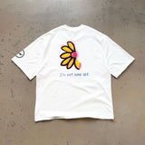 saint m t shirts s.m daisy smiley face graphic crew neck short sleeve tee