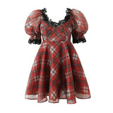 Women Dresses Summer Lace Organza Dress (Xds0414)