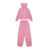Ashley williams zipper hoodie i love mesuitheart printed outwearfleece-linedcasual sweatpants