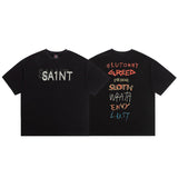 saint m t shirts s.m phantom letter graphic crew neck pullover short sleeve top