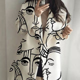 Women Trench Coat Autumn Long Sleeve Turn-down Collar Coat