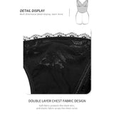 Shapewear Bodysuit Buttocks Lace Suspender Tie