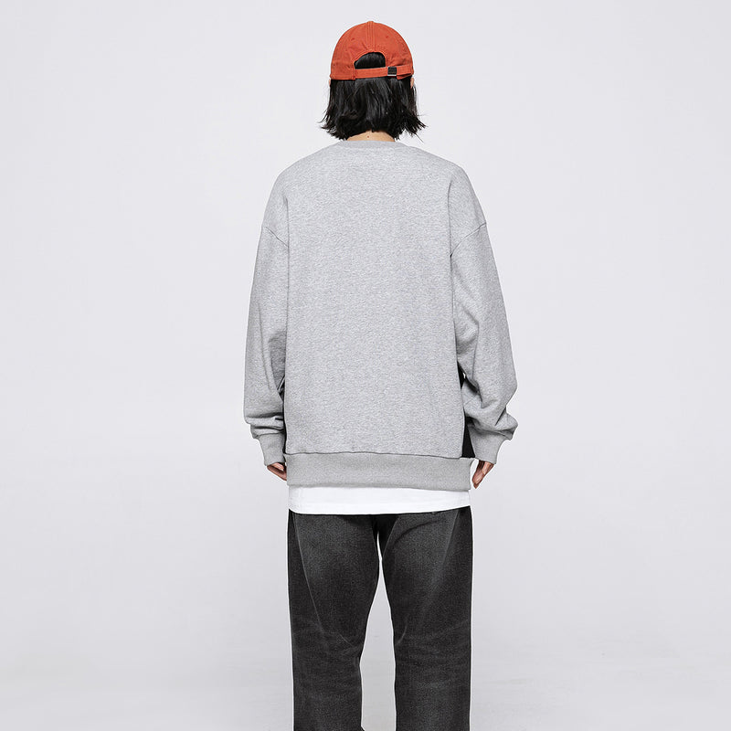 Unisex Sweater Autumn Printing Stitching Loose Sweater