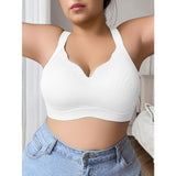 Full figure bra women's push-up lace