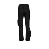 MIJKO Men's Vintage Pants MIJKO Men's Women's Hip Hop Functional Pants Zipper Pants Casual Pants