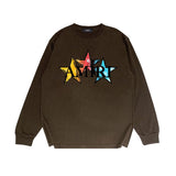 Amiri Long Sleeved Shirt Printed Trendy Pure Cotton