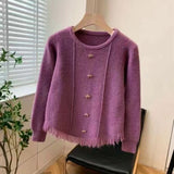Women Knitwear Spring and Autumn Tassel Retro Bowknot Knitted Sweater Sweater