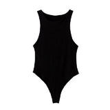 Women Jumpsuit Sexy One-Shoulder Sleeveless Leotard
