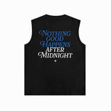 Amiri tank top earth letter printing