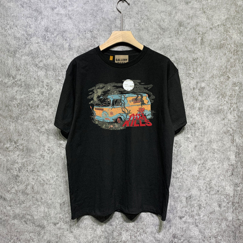 Gallery Dept T Shirt Retro Printed Loose Short-Sleeved Shirt