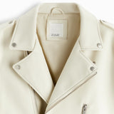 Men Motorcycle Jacket Autumn and Winter Imitation Leather Motorcycle Oblique Zipper Jacket Coat Leather Coat 3427/303