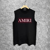 Amiri tank top cashew flower spider letterprinting