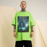 Men T Shirt Hip Hop Oversize Half Sleeve T-shirt Men and Women