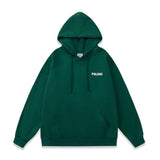 Vetements Hoodie Green Letters Printing plus Velvet Loose Sweater Hoodies