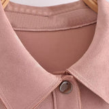 Women Jacket Autumn Leisure Suede Jacket Shirt Coat