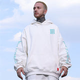 Men Hoodie Retro Alphabet Printed Hoodie