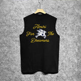 Amiri tank top yellow letter pegasus printing