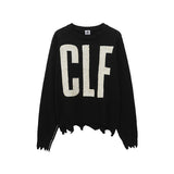Saint m t sweater s.m letter series pattern knitted crewneck pullover sweater wholesale