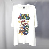 saint m t shirts s.m. collaboration cartoon graphic crewneck short sleeve t-shirt