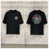 Ch hip-hop t shirts ch cro summer sanskrit heavy industry cross patch embroider round neck short sleeves