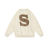 Unisex Hoodie Autumn Foaming Patchwork Sweater