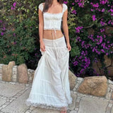 Women Dresses Spring/Summer Lace Vest Lace Suit (Xds0414)