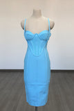 Women's Evening Dress Fashion Nova Skirt Green Sexy Sling Bandage One-Piece Dress