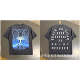 saint m t shirts s.m cartoon series graphic crewneck pullover short sleeve t-shirt