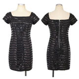 Women Evening Gown Summer Backless Mini Sexy Sequins Dress