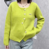 Women Knitted Cardigan Autumn and Winter Knitting Cardigan Sweater Coat Top