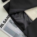 Women Suits Loose Casual Black Blazer