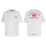 Ch hip-hop t shirts high streetch short sleeve sanskrit orange letterprinting short sleeve loosecasualamerican short sleeve couple
