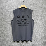 Amiri tank top day and night star print
