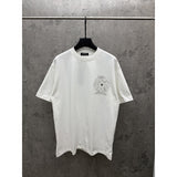 Ch hip-hop t shirts high version ch short sleeve american d direct injection velvet couple short sleeve high street casualeasiest for matchloose