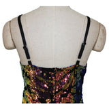 Women Evening Gown Summer Mini Sexy Evening Dress Sequins Dress
