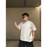 Ch hip-hop t shirts ch short-sleeved horseshoe sanskrit logo burnt flower loose version round neck t-shirt