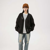 Unisex Sweater Autumn Vintage Dark Striped Sweater