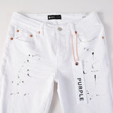 Purple Brand Jeans White Paint Worn Jeans