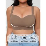 Full figure bra seamless push-up to prevent sagging