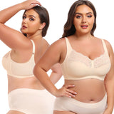 Full figure bra without wire lace