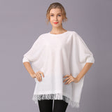 Women Knitwear Spring and Summer Leisure Knitted Pullover Solid Color Top