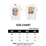 saint m t shirts s.m clown print crew neck pullover short sleeve top