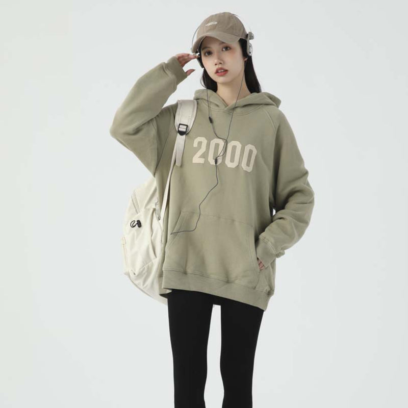 Unisex Sweater Autumn Letter Hooded Sweater