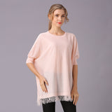Women Knitwear Spring and Summer Leisure Knitted Pullover Solid Color Top