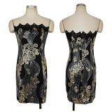 Women Evening Gown Summer Mini Sexy Evening Dress Sequins Dress