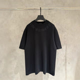 Ch hip-hop t shirts correct version accessible luxurychletter cross patch embroider short sleeve round neck loose