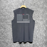 Amiri tank top tv channel printing