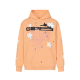 Sp5der Hoodie Cobweb Puff Print Pure Cotton