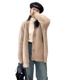 Women Knitted Cardigan Autumn Baggy Coat Knitted Cardigan Sweater